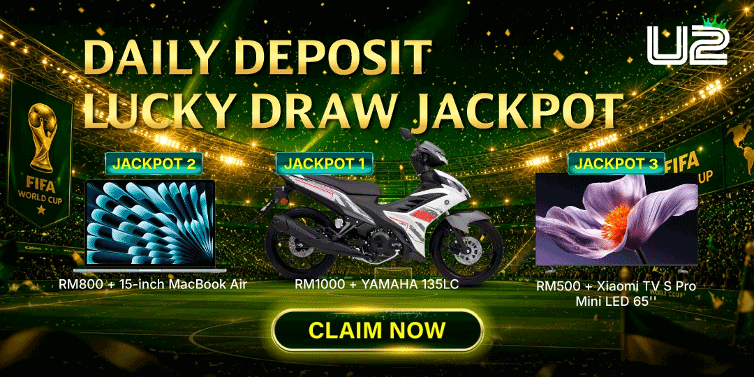 U2wallet Daily Deposit Lucky Draw Jackpot